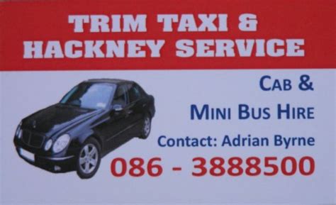 adrian byrne taxi trim|Trim Taxi & Hackney Service Ltd, Taxis & Cabs in Trim, Meath